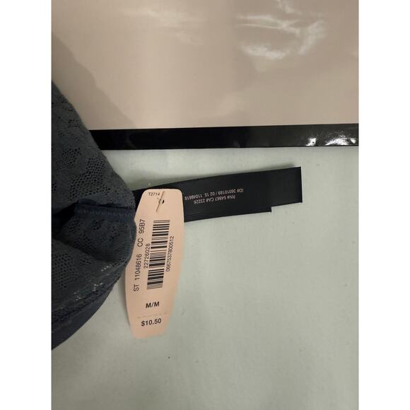 NWT Victoria’s Secret “Itsy” Sheer Lace Bikini Panty – Dark Gray – Size M – 2015 - Picture 3 of 3